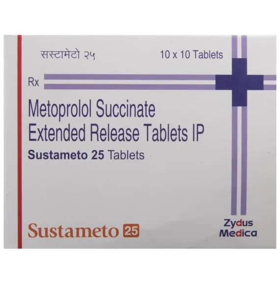 sustameto 25mg tablet 10's